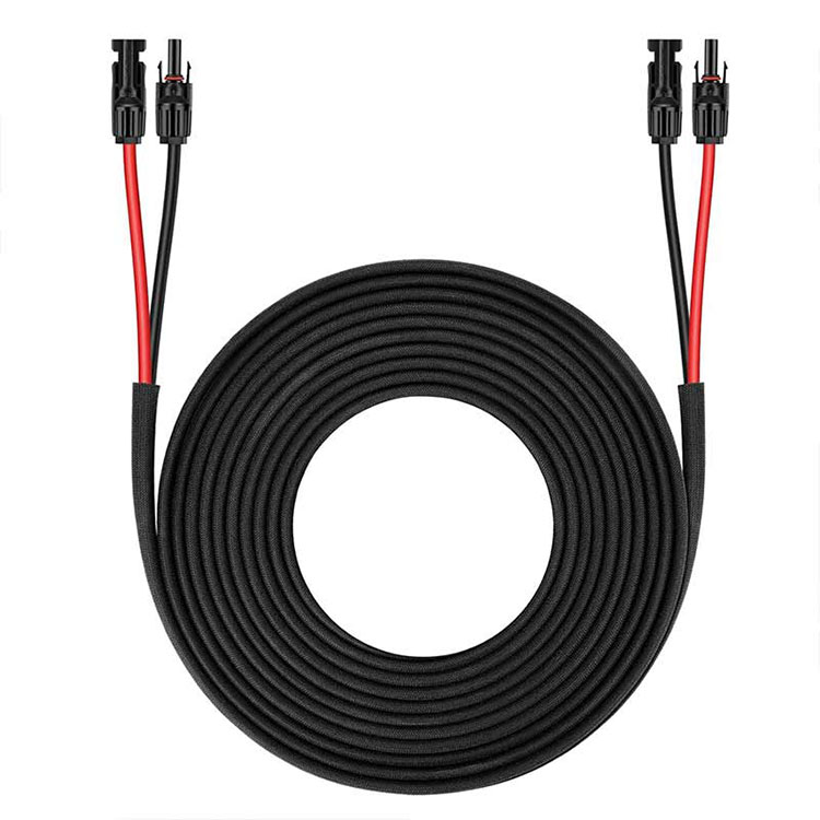 سولر پينل ايڪسٽينشن ڪيبل-25FT 10AWG(6mm2) سولر پينل وائر ٽوئن