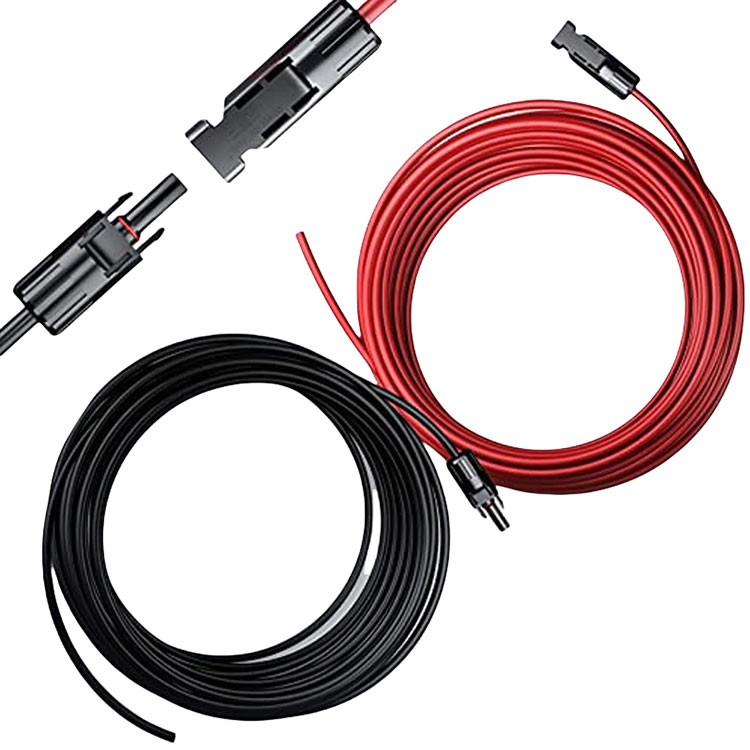 ٽين ٿيل آڪسيجن-مفت ڪاپر 12AWG سولر ايڪسٽينشن ڪيبل