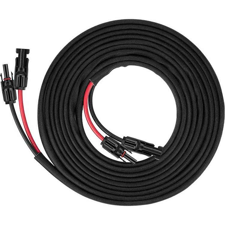 ٽوئن وائر سولر پينل ايڪسٽينشن ڪيبل - 30Ft 10AWG(6mm2) سولر ايڪسٽينشن ڪيبل